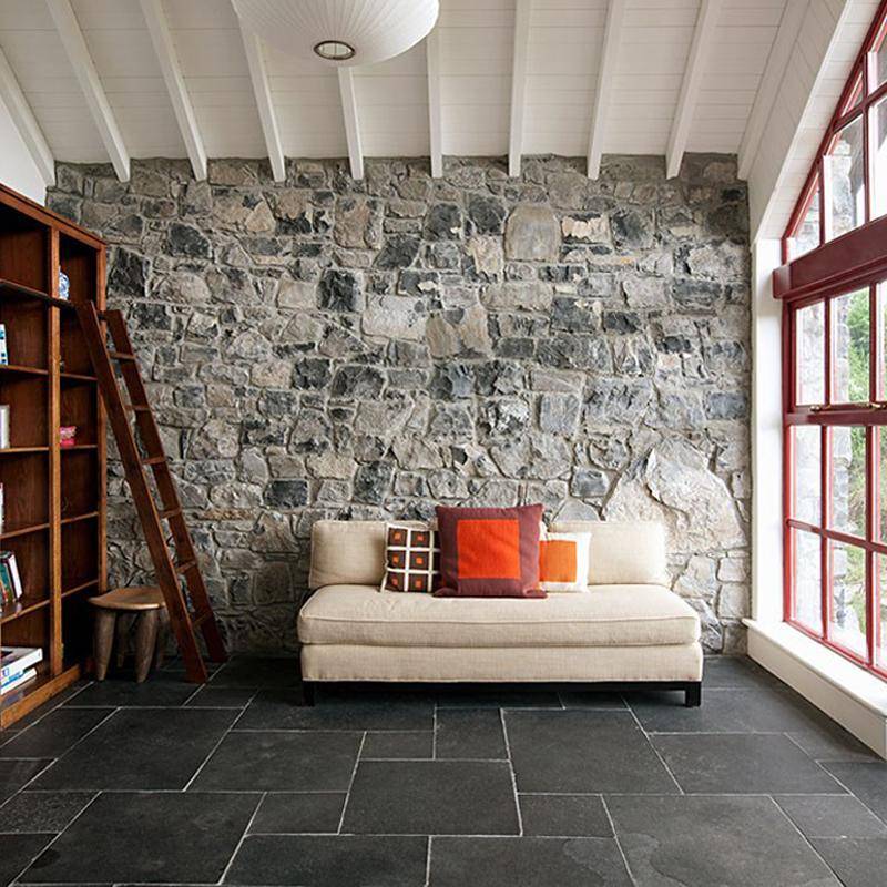 厂家直供青石板地铺石 | 市政园林专用防滑青石板材 | 高强度耐磨户外铺路石批发 - 细节图2