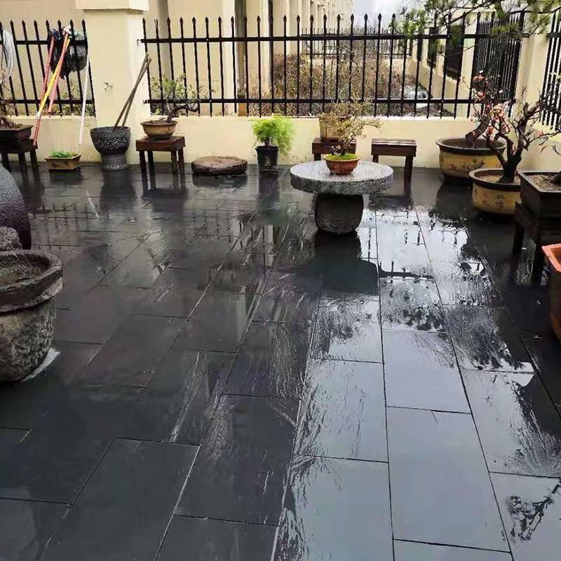 厂家直供青石板地铺石 | 市政园林专用防滑青石板材 | 高强度耐磨户外铺路石批发 - 细节图3