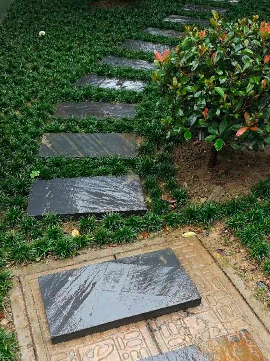 厂家直供青石台阶石 | 市政园林专用防滑踏步板材 | 高强度耐磨青石梯步石批发 - 细节图6